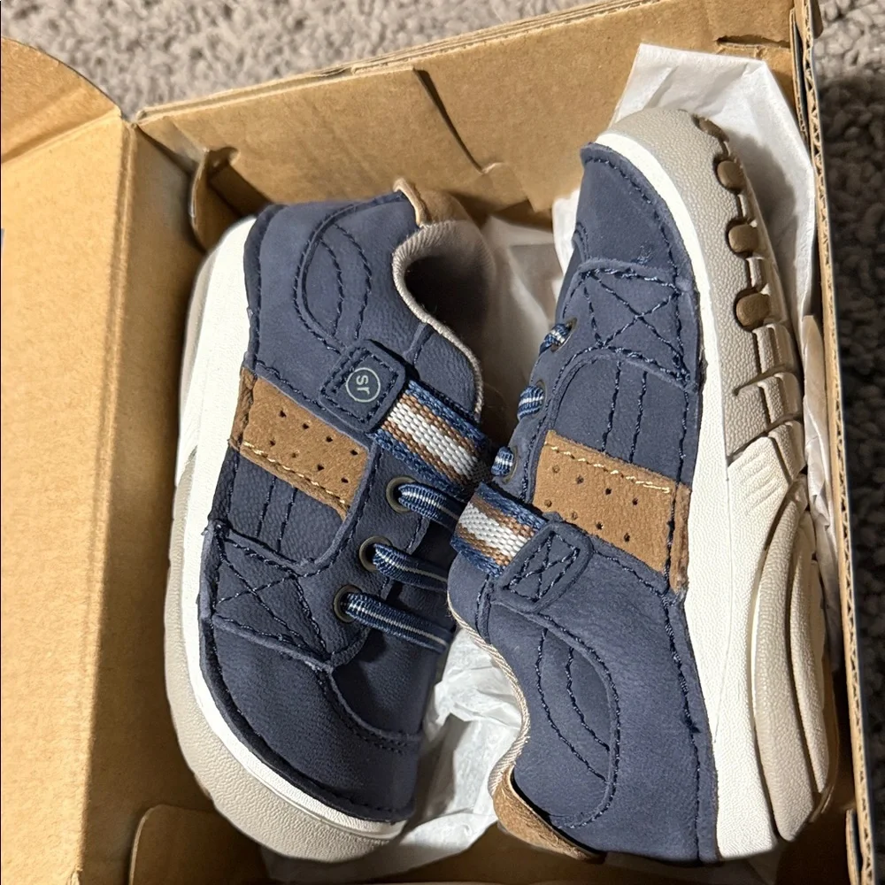 Stride Rite New Navy Toddler Shoes - Picture 6 of 7